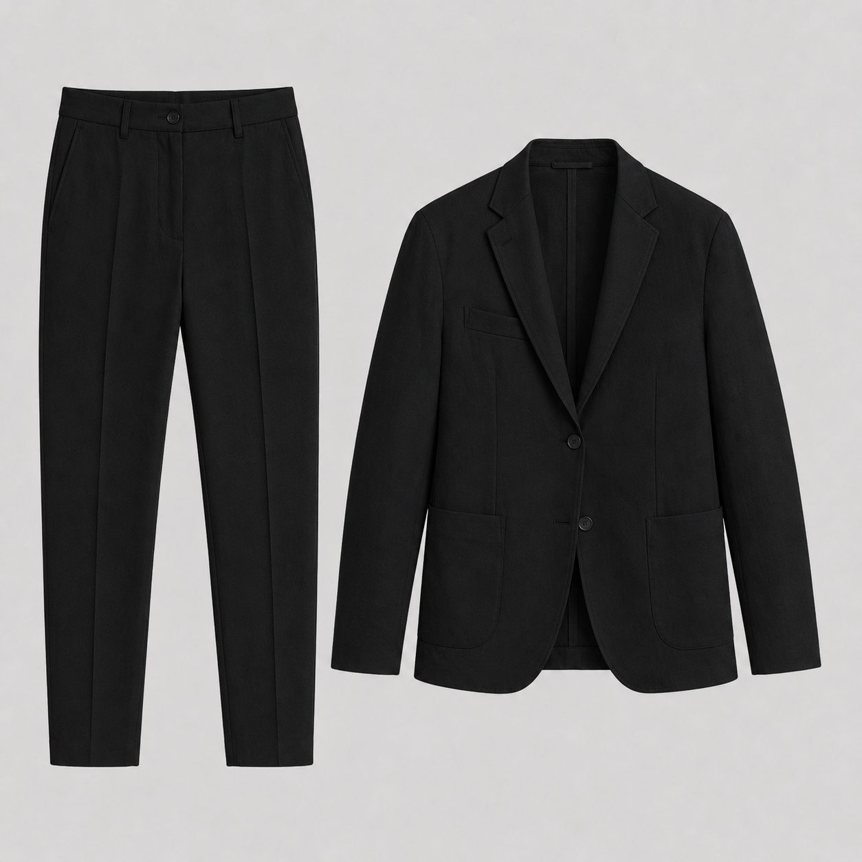 Slim Fit Blazer and Trouser Two-Piece Set for Men