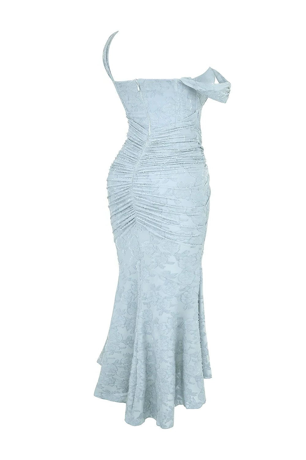 Wedding Guest Wrap Midi Dress for Women with Scoop Neckline