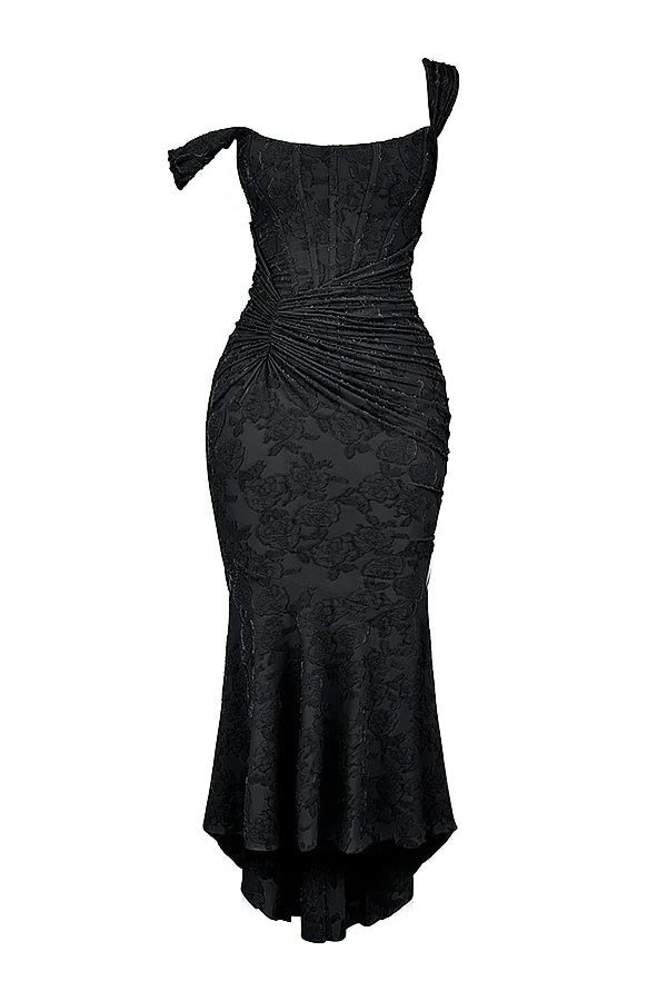 Wedding Guest Wrap Midi Dress for Women with Scoop Neckline