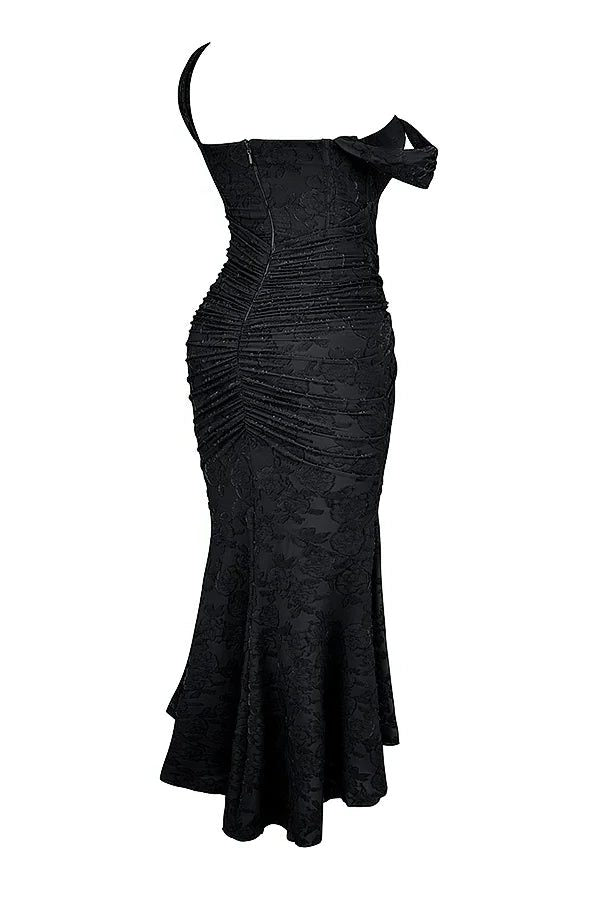 Wedding Guest Wrap Midi Dress for Women with Scoop Neckline