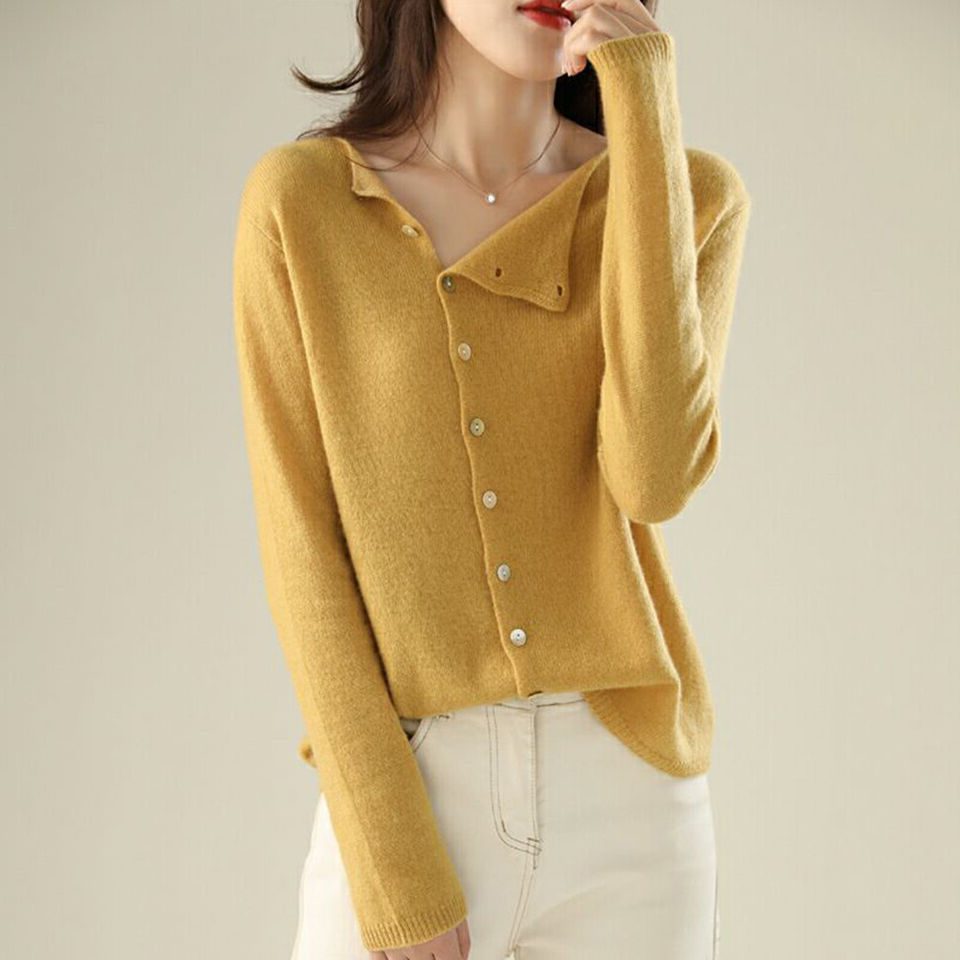Cardigan with Button-Down Front for Women with Relaxed Fit