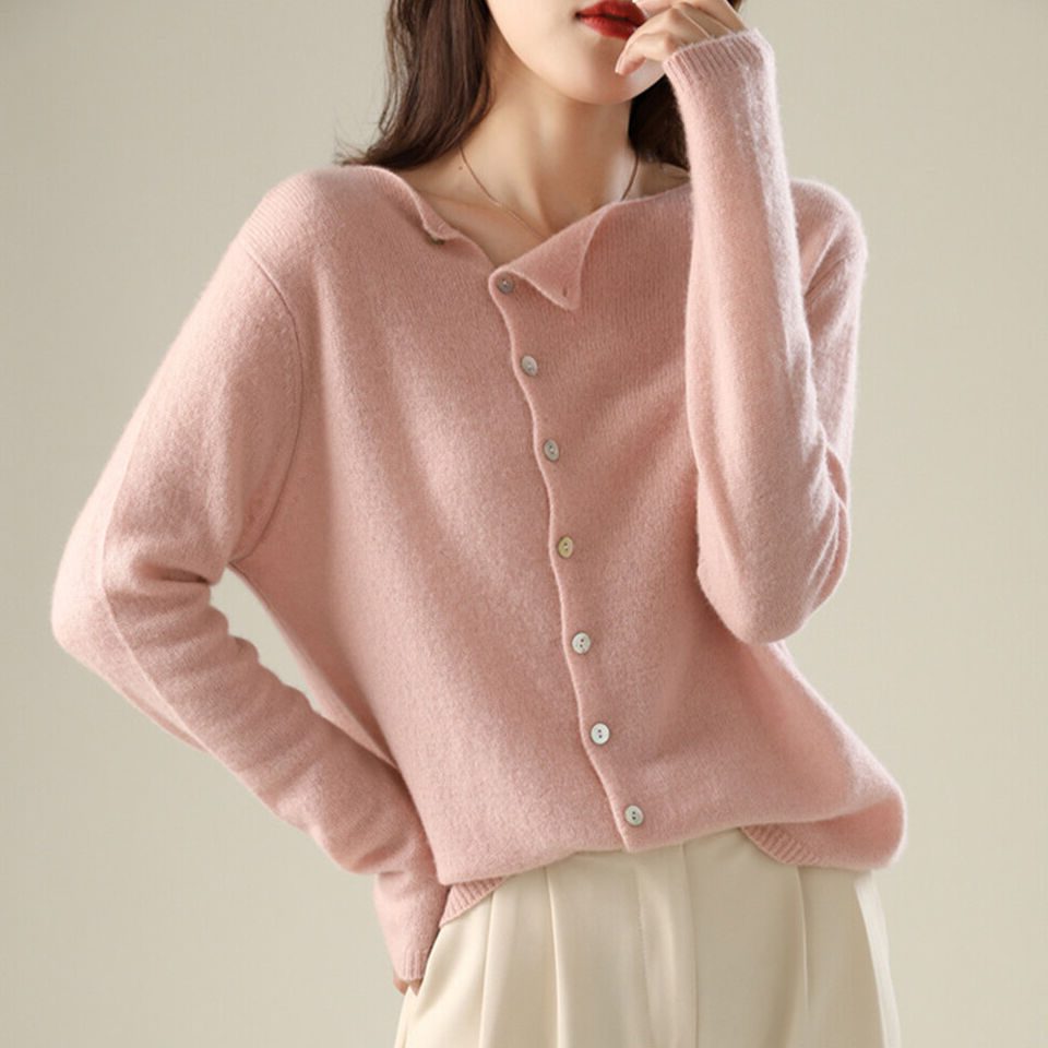 Cardigan with Button-Down Front for Women with Relaxed Fit