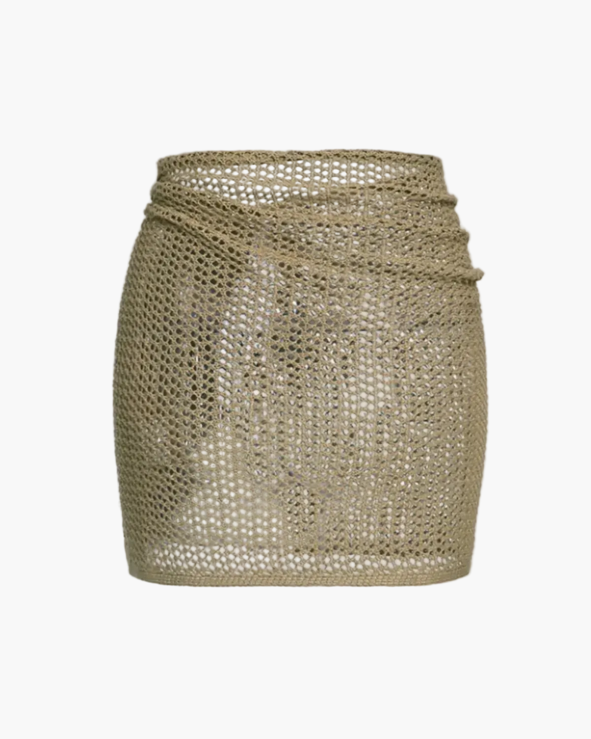 Crochet Cover Up Skirt with Hollow Straps for Women