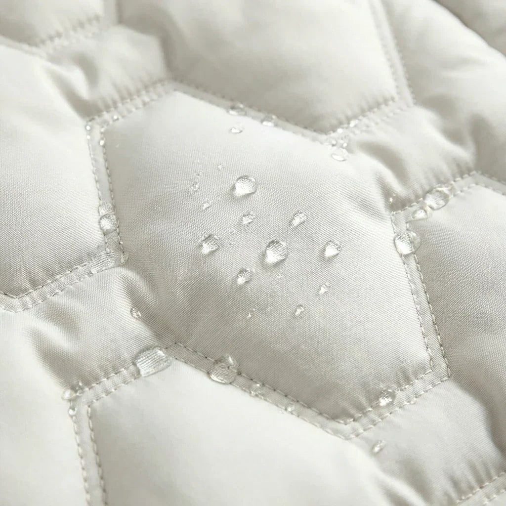 Quilted Longline Hooded Puffer Coat for Women