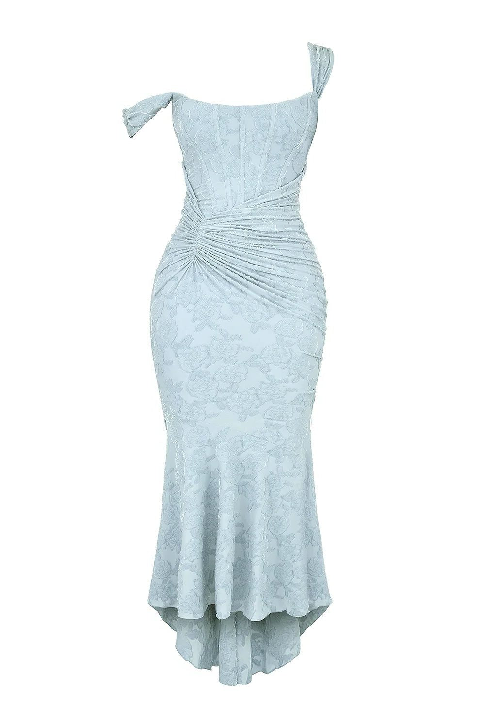 Wedding Guest Wrap Midi Dress for Women with Scoop Neckline