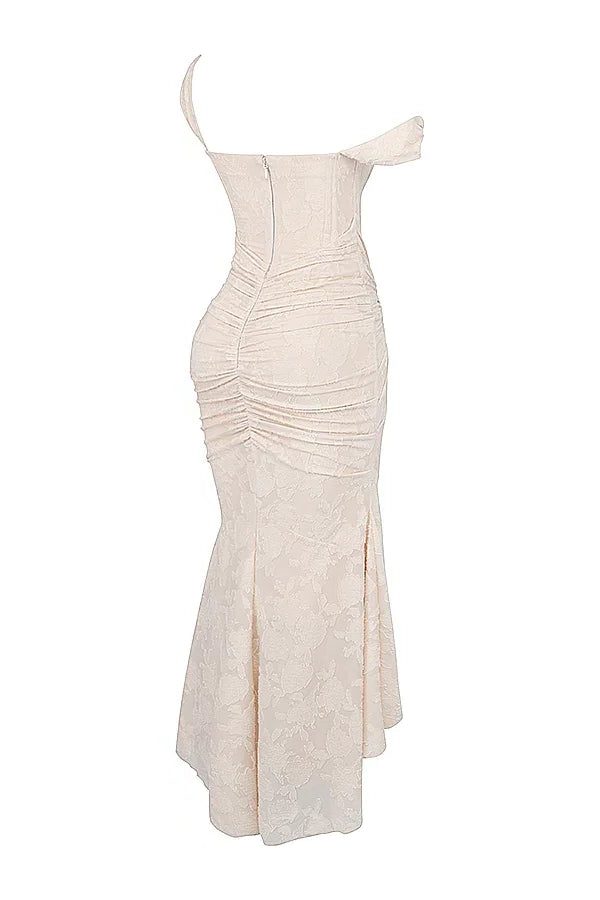 Wedding Guest Wrap Midi Dress for Women with Scoop Neckline